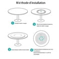 thumbnail image 5 of Plato giratorio Lazy Susan con patas de goma antideslizantes, de acero inoxidable, para uso en comedores y oficinas, equipado con rodamientos de bolas de una sola fila para un funcionamiento, 5 of 5