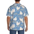 thumbnail image 5 of Vsdgher Funny Chicken Print Men's Wrinkle Free Untucked Cuban Shirt Business Casual Button Down Shirts Short Sleeve Shirt, 5 of 7