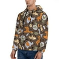 thumbnail image 3 of Goofa Cute Lion Tiger for Men's Hooded Sweatshirt - Lightweight Pullover Hoodie with Kangaroo Pocket, Perfect for Everyday Wear-Medium, 3 of 7
