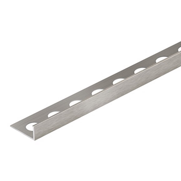 tiratrim aluminio l brush champagne 2.40 m