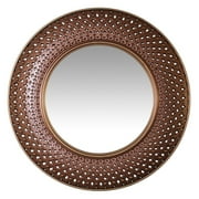 Infinity Instruments Bolly Gold/Copper Round Transitional 15.75-inch Wall Mirror
