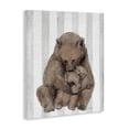 thumbnail image 2 of Stupell Industries Eclectic Bear and Cub Grey Stripes Canvas Art, 16 x 20, by Lil' Rue, 2 of 7