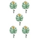 thumbnail image 2 of Cateissary Ganchos metálicos con forma de hoja de hierro para colgar en la pared D verde 5Conjunto, 2 of 6