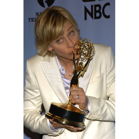 Outstanding Talk Show Host Winner Ellen Degeneres Poses In The Press Room For The 31St Annual Daytime Emmy Awards Broadcast From Radio City Music Hall May 21 2004 In New York