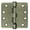 Antique Brass, variant on Deltana S44R4HDB26 HD Ball Bearings Steel 4-Inch x 4-Inch x 1/4-Inch Radius Hinge