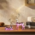 thumbnail image 5 of 2Pcs Reindeer Figurines Resin, Nordic Elk Deer Statues for Xmas Tabletop Decor, Living Room Bookcase Centerpiece Christmas Decoration, 5 of 5