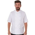 thumbnail image 3 of Dennys Mens Stud Front Short-Sleeved Chef Jacket, 3 of 3