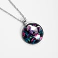 thumbnail image 4 of Koala Elegant Glass Circular Pendant Necklace - Stunning Jewelry for Every Occasion, 4 of 5