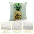 thumbnail image 4 of ONETECH Throw Pillow Cover Yellow Motivational with Pineapple Summer Fresh Design Juicy and Sweet in Bright Color Fruit Food Decorative Pillow Case for Couch Sofa Bed Chair, 4 of 5