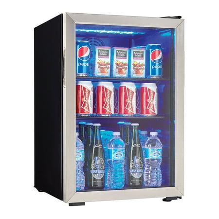 Danby 2.6 Cubic Foot Beverage Center with Stainless Trim (Best Thing To Clean Stainless Steel Fridge)