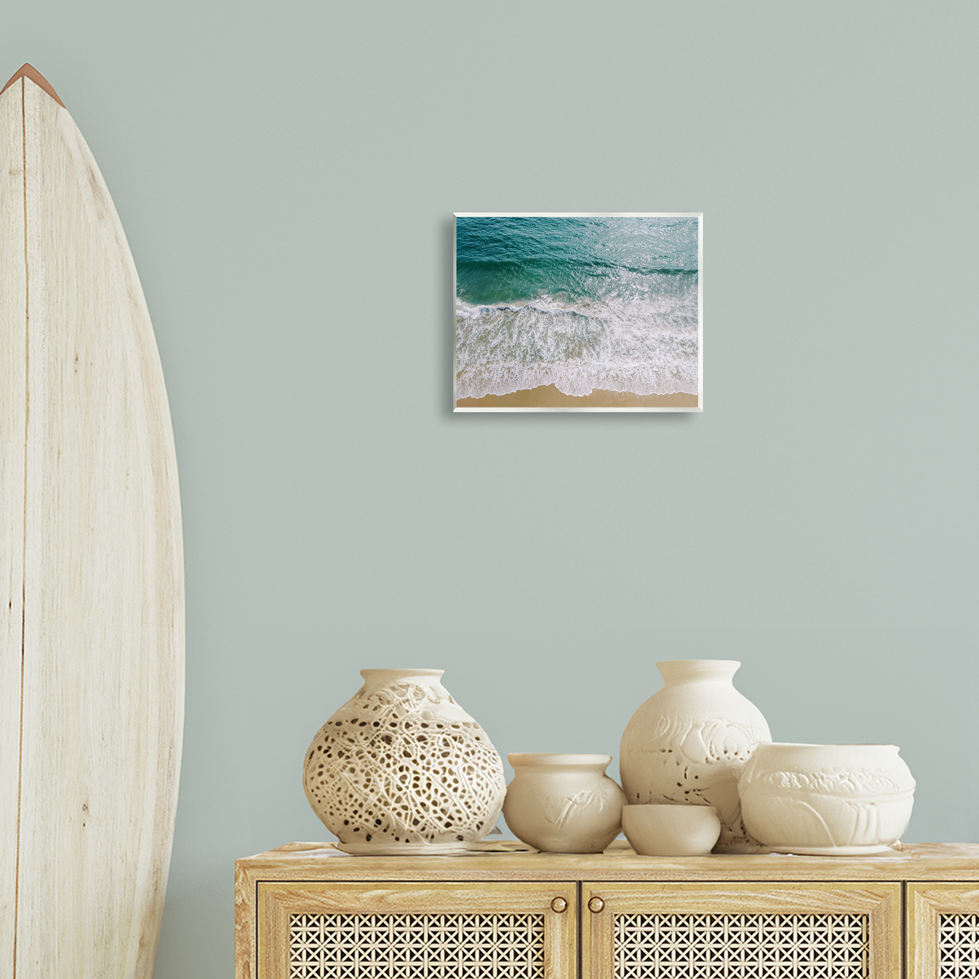 Stupell Industries Coastal Sea Waves Landscape Photography Unframed Art Print Wall Art, 14 x 11