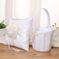thumbnail image 4 of Miangastore Floral Cushion Wedding Ring Pillow Cloth Elegant Design Couples 1Pack, 4 of 8