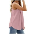thumbnail image 4 of UYISJ Summer Tank Tops for Women Pleated Spaghetti Strap Camisole Loose Fit Casual Eyelet Sleeveless Shirts, 4 of 5