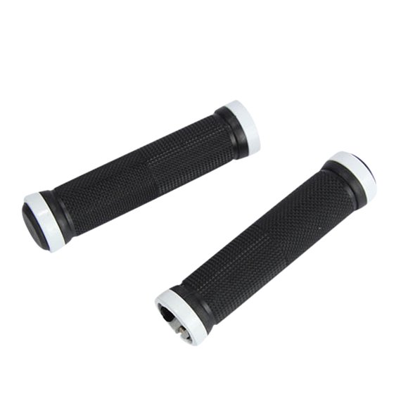 2 unidades de puños para manillar de bicicleta de goma y aleación de aluminio, 130 mm, antideslizantes y ergonómicos, para bicicletas universales