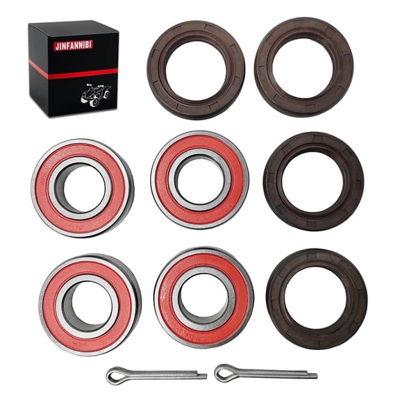 Front Wheel Hub Bearing & Seal Kit for Honda Recon 250 TRX250TM/TE Rancher 350 1990-2018 Replaces OEM #91053-HC4-003