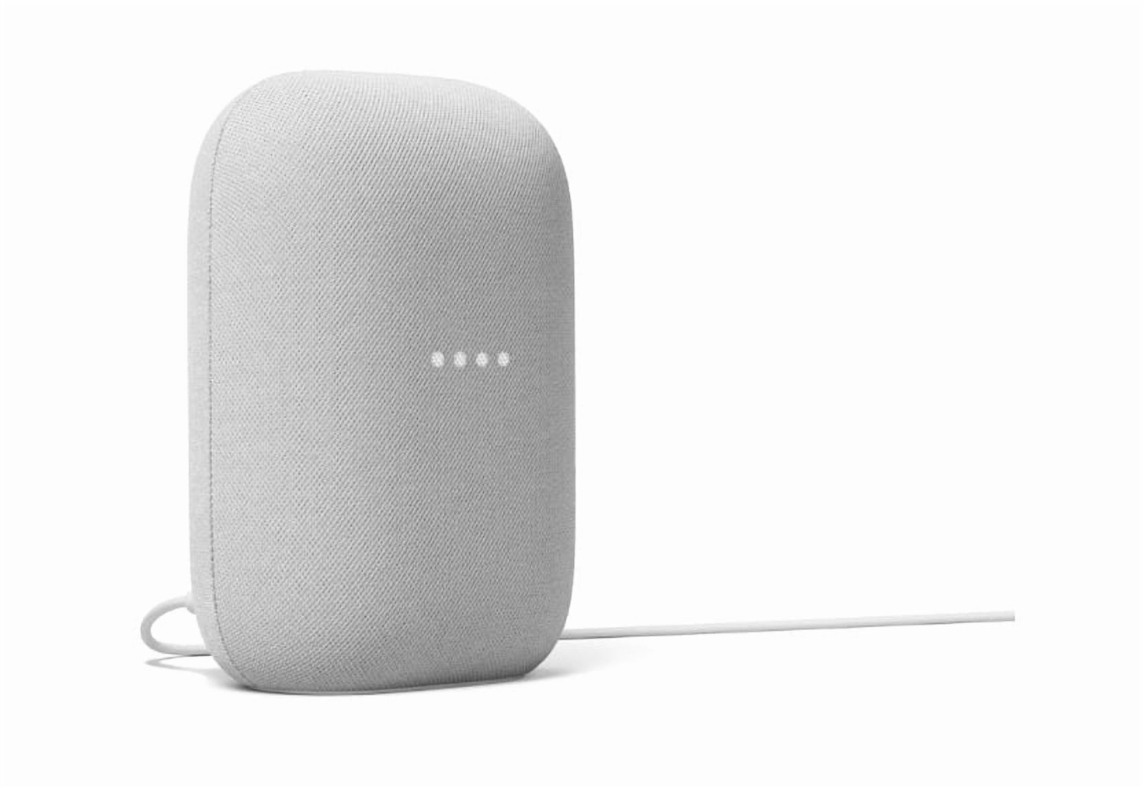 Google Nest Audio - Smart Speaker, with Google Assistant - Chalk