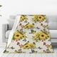 thumbnail image 1 of Balery Bird Sunflowers Manta de Felpa Suave y Acogedora – Cobija de Franela Aterciopelada para Cama, Lavable y Cálida para Sofá, Mascotas, Transpirable-40"x30", 1 of 7