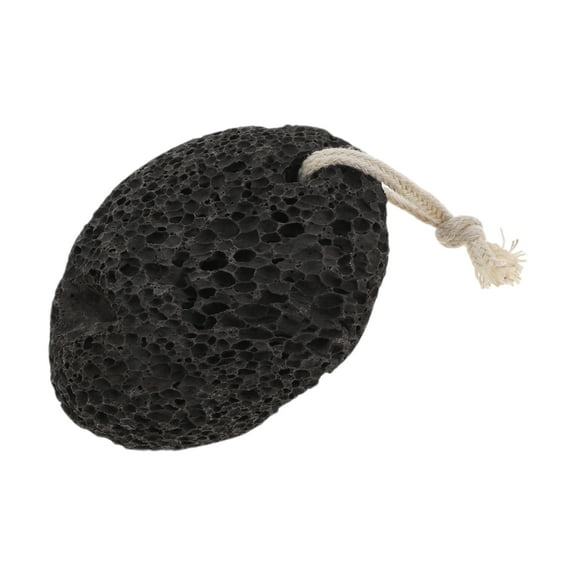 Unique Bargains 1 Pcs Multifunctional Oval Foot Scrubber 3.86"x2.87"x1.38" Black