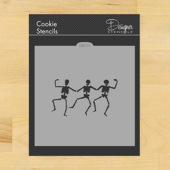 Dancing Skeletons Cookie and Craft Mat CM179 by Designer Stencils