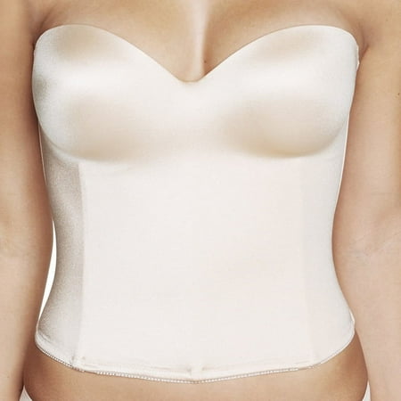 Dominique Women s Ariel Hidden Underwire Longline Bridal Bra (32A-44DD-E) #8541 - Nude - 42D