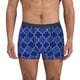 thumbnail image 1 of Fotbe Blue Gold Grid Lantern Shapes Calzoncillos Tipo Boxer con Bolsa de Soporte Total para Hombre, X-Temp Fresco, Transpirable y de Secado Rápido-Large, 1 of 5