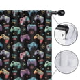 thumbnail image 4 of Blackout Kids Curtains,Game Controller Black Patternx Children's Insulated Curtains Set Of 2,Bedroom Essentials,Toddler Room Decor 42"x54", 4 of 5