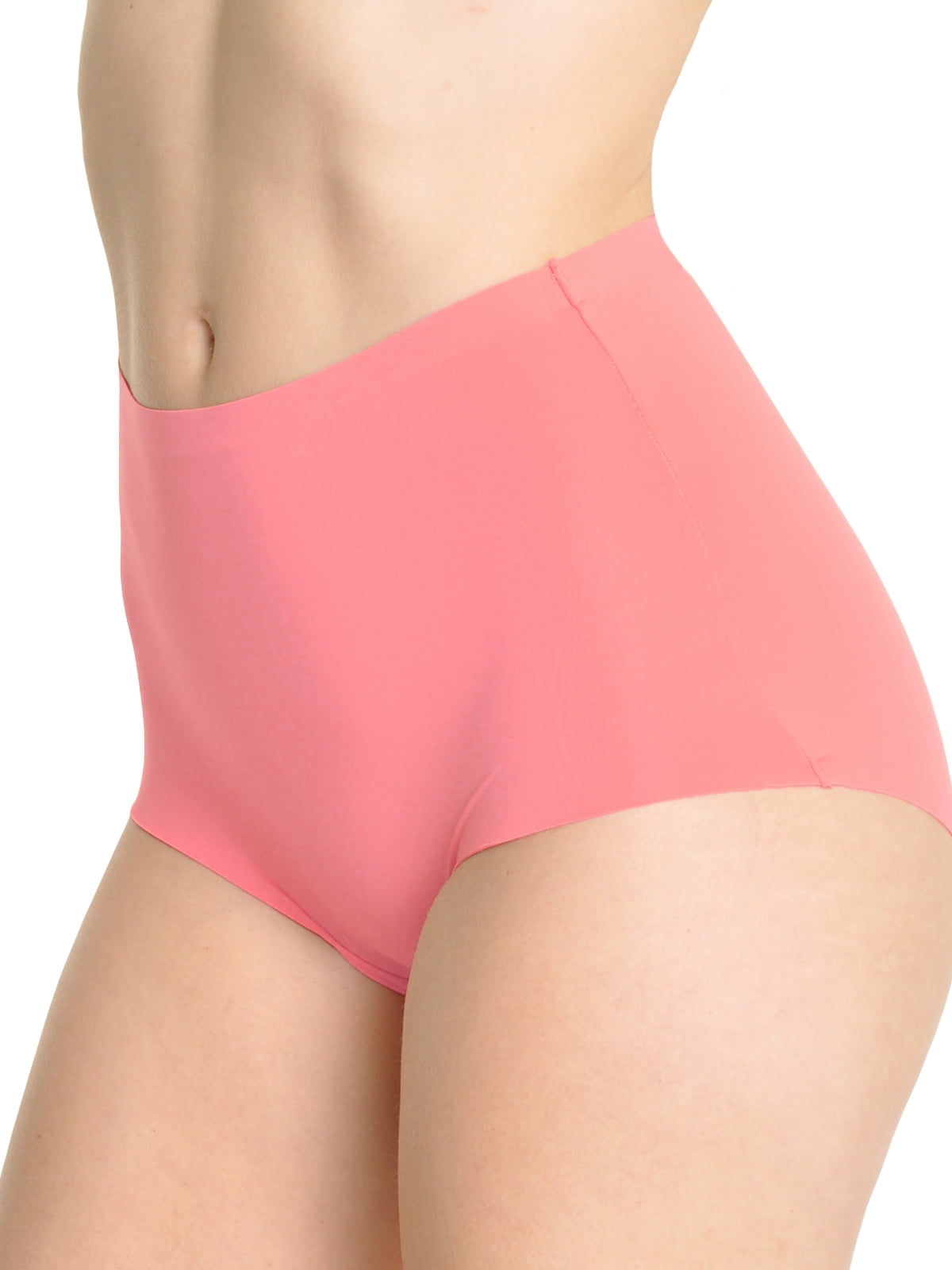 Angelina Nylon Laser Cut High Waist Full Coverage Briefs (6Pack