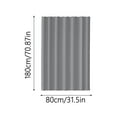 thumbnail image 3 of Washable Fabric Shower Curtain Liner - Hotel Quality Cloth Liner With Hooks, Machine Washable For Bathroom (Grey,80x180cm), 3 of 5