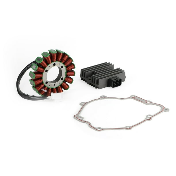 Estator de bobina Magneto + rectificador de voltaje + junta para Yamaha YZF R6 YZF-R6 2006-2016