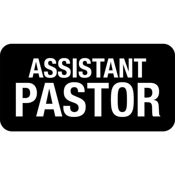 Assistant Pastor Magnetic Name Badge - Sleek and Stylish Badge for Church Leaders