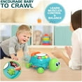 thumbnail image 4 of Baby Toys 6 to 12 Months, Musical Turtle Crawling Baby Toys for 12-18 Months, Early Learning Educational Toy with Light & Sound, Birthday Toy for Infant Toddler Boy Girl 7 8 9 10 11 month 1-2 Year Old, 4 of 7
