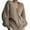 Khaki, variant on Cardigans Women Trendy Blend V Neck Knitted Sweater Loose Fit Solid Color Outfits Clothes