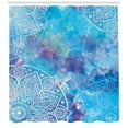 thumbnail image 3 of Ambesonne Mandala Shower Curtain, Watercolor Floral, 69"Wx70"L, Multicolor, 3 of 3