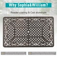 thumbnail image 6 of Sophia & William 59”Cast Aluminum Patio Dining Table with Umbrella Hole - Bronze, 6 of 6