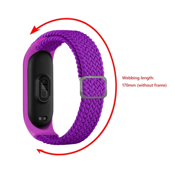 Pulsera de pulsera inteligente con correa de nailon para Xiaomi Mi Band 7 NFC 6 5 (Pitaya) Likrtyny Para estrenar
