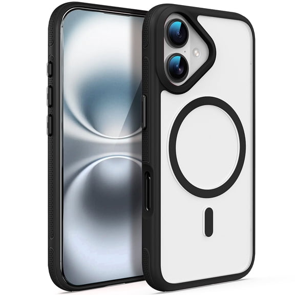 Magnetic Shockproof for iPhone 16 Plus Case,10FT Military Grade Drop Tested, Fit for MagSafe, Protective Hard Back Plastic Slim Phone Case for iPhone 16 Plus