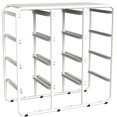 thumbnail image 2 of Storex Storage Rack with 12 Cubby Bins, Clear, 2 of 3