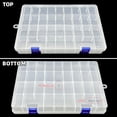 thumbnail image 2 of DUOFIRE Plastic Organizer Container Storage Box Adjustable Divider Removable Grid Compartment for Jewelry Beads Earring Container Tool Fishing Hook Small Accessories(34 Grids, White X 3 Pack), 2 of 7