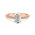 thumbnail image 3 of 4 Carat IGI Certified Oval Shape Lab Grown Diamond Engagement Ring | 14K Rose Gold |Sansa Solitaire Diamond Ring | FG-VS1-VS2 Quality Friendly Diamonds, 3 of 4