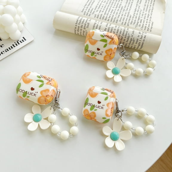 Flower Pendant Earphone Case For Apple Airpods 3rd/Pro/1st/Pro 2nd Gen Cover