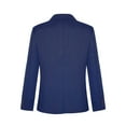 thumbnail image 2 of Sxiwei Blazer Formel à Manches Longues pour Garçons, Col Cranté, Veste de Costume à Simple Boutonnage pour Enfants Bleu Marine 10, 2 of 6