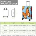 thumbnail image 4 of Stretch Luggage Cover M(22-24in)– Elastic Travel Suitcase Protector with Handle Openings & Bottom Closure, Washable Polyester Spandex Suitcases Cover, Butterfly Floral Print, 4 of 5