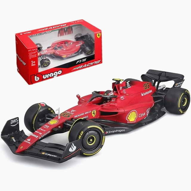 Diecast Car smilewill Bburago F1 Ferrari SF75 Carlos Sainz #55