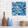 thumbnail image 6 of Blue and Sharks Wall Clock Square Silent Non Ticking Battery Operated Clock for Home Bathroom Kitchen Bedroom Living Room, 6 of 8