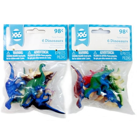 Easter -wal-mart 6 Pk Dinosaurs.