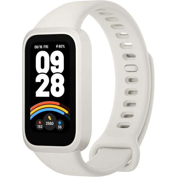 Xiaomi Smart Band 9 Active Bluetooth Activity Tracker, 1.47'' Display All-Day Health & Fitness Monitoring 18-Day Battery, 5ATM, Global Version (White)
