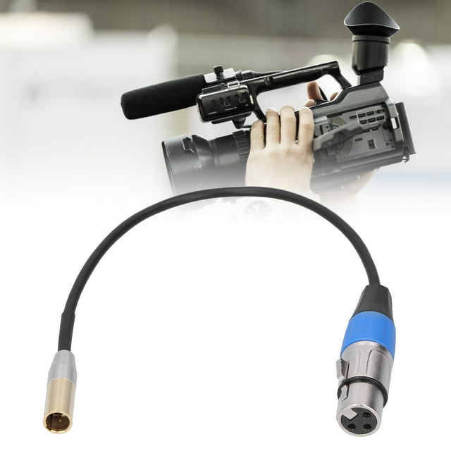 Câble Audio, Double Couche de Poche Blindage Cordon Audio OFC pour Appareils Photo Reflex 30cm