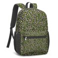 thumbnail image 2 of 17 Inch Lightweight Backpack,PVC Waterproof Oxford Fabric, Ergonomically Designed, with Large Capacity, Leopard Animal Print, 2 of 5