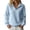 15# Sky Blue, variant on Quarter Zip Sweatshirt Women Collared Waffle Knit Oversized Hoodie 1/4 Zipper Ribbed Sleeve Cuffs Long Sleeve Soft Workout Fall Pullover Hoodies