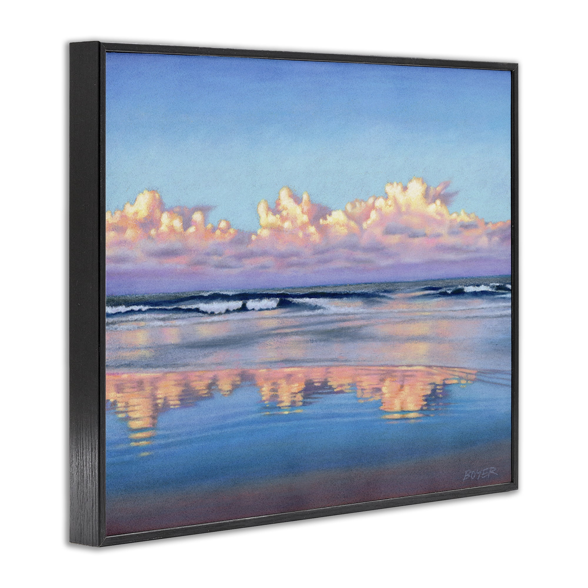 Stupell Industries Cloud Illusions Reflection Black Framed Giclee Art, design by Susy Boyer